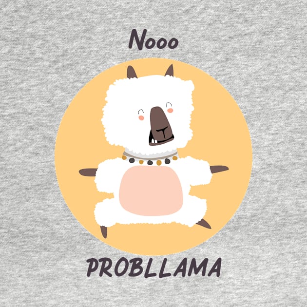 Llama / Yoga Llama / No Probllama / Funny Llama Doing Yoga / Cute Llama / Amazing Yoga Design by Redboy